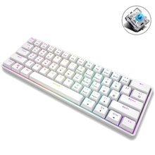 Load image into Gallery viewer, LEAVEN K28 61 Keys Gaming Office Computer RGB Wireless Bluetooth + Wired Dual Mode Mechanical Keyboard, Cabel Length:1.5m, Green Axis (Black), Green Axis (White), Green Axis (Blue), Green Axis (Pink), Red Axis (Black), Red Axis (White), Red Axis (Blue)...