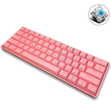 Load image into Gallery viewer, LEAVEN K28 61 Keys Gaming Office Computer RGB Wireless Bluetooth + Wired Dual Mode Mechanical Keyboard, Cabel Length:1.5m, Green Axis (Black), Green Axis (White), Green Axis (Blue), Green Axis (Pink), Red Axis (Black), Red Axis (White), Red Axis (Blue)...