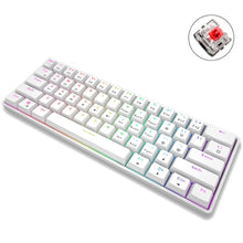 Load image into Gallery viewer, LEAVEN K28 61 Keys Gaming Office Computer RGB Wireless Bluetooth + Wired Dual Mode Mechanical Keyboard, Cabel Length:1.5m, Green Axis (Black), Green Axis (White), Green Axis (Blue), Green Axis (Pink), Red Axis (Black), Red Axis (White), Red Axis (Blue)...