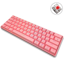 Load image into Gallery viewer, LEAVEN K28 61 Keys Gaming Office Computer RGB Wireless Bluetooth + Wired Dual Mode Mechanical Keyboard, Cabel Length:1.5m, Green Axis (Black), Green Axis (White), Green Axis (Blue), Green Axis (Pink), Red Axis (Black), Red Axis (White), Red Axis (Blue)...