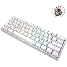 Load image into Gallery viewer, LEAVEN K28 61 Keys Gaming Office Computer RGB Wireless Bluetooth + Wired Dual Mode Mechanical Keyboard, Cabel Length:1.5m, Green Axis (Black), Green Axis (White), Green Axis (Blue), Green Axis (Pink), Red Axis (Black), Red Axis (White), Red Axis (Blue)...