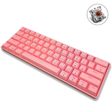 Load image into Gallery viewer, LEAVEN K28 61 Keys Gaming Office Computer RGB Wireless Bluetooth + Wired Dual Mode Mechanical Keyboard, Cabel Length:1.5m, Green Axis (Black), Green Axis (White), Green Axis (Blue), Green Axis (Pink), Red Axis (Black), Red Axis (White), Red Axis (Blue)...