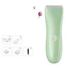 Load image into Gallery viewer, Infant And Children Hair Clipper Electric Hair Clipper Rechargeable Shaving Cutter, Green, Pink