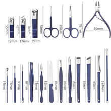 Load image into Gallery viewer, Stainless Steel Nail Clipper Set Nail Art Set Manicure Tools, 2 Sets 7 In 1, 2 Sets 10 In 1, 12 In 1, 18 In 1