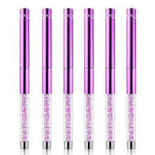 Load image into Gallery viewer, Nail Art Drawing Pen Purple Drill Rod Color Painting Flower Stripe Nail Brush With Pen Cover, Specification: 5mm, 20mm, 15mm, 11mm, 9mm, 7mm, 5mm