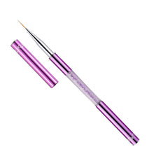 Load image into Gallery viewer, Nail Art Drawing Pen Purple Drill Rod Color Painting Flower Stripe Nail Brush With Pen Cover, Specification: 5mm, 20mm, 15mm, 11mm, 9mm, 7mm, 5mm