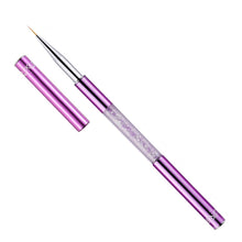 Load image into Gallery viewer, Nail Art Drawing Pen Purple Drill Rod Color Painting Flower Stripe Nail Brush With Pen Cover, Specification: 5mm, 20mm, 15mm, 11mm, 9mm, 7mm, 5mm