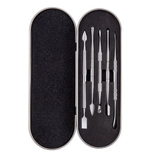 Load image into Gallery viewer, Nail Art Tool Set Smoke Cream Spoon Stainless Steel Steel Push Smoke Oil Spoon, 5 In 1 Silver, 6 In 1 Silver, 5 In 1 Color Titanium, 6 In 1 Color Titanium