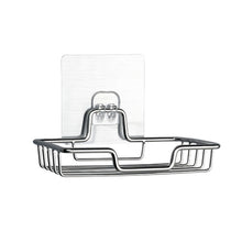 Load image into Gallery viewer, Stainless Steel Wall-Mounted Bathroom Soap Storage Rack, Style: Single Layer With Sticker, Single Layer With Sticker, Single Layer Curved With Sticker