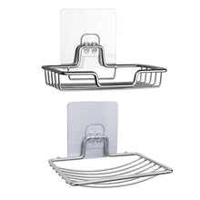 Load image into Gallery viewer, Stainless Steel Wall-Mounted Bathroom Soap Storage Rack, Style: Single Layer With Sticker, Single Layer With Sticker, Single Layer Curved With Sticker