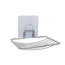 Load image into Gallery viewer, Stainless Steel Wall-Mounted Bathroom Soap Storage Rack, Style: Single Layer With Sticker, Single Layer With Sticker, Single Layer Curved With Sticker