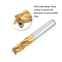 Load image into Gallery viewer, High-Speed Steel And Aluminum End Face Milling Cutter With Straight Shank Titanium-Plated Milling Cutter, 7 PCS/Set, 10 PCS/Set, 11 PCS/Set