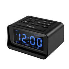 Load image into Gallery viewer, LED Digital Bedroom Alarm Clock With USB Charging Port Clock Radio Temperature Electronic Platform Clock, US Plug, EU Plug, UK Plug