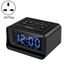 Load image into Gallery viewer, LED Digital Bedroom Alarm Clock With USB Charging Port Clock Radio Temperature Electronic Platform Clock, US Plug, EU Plug, UK Plug
