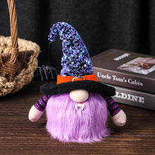 Load image into Gallery viewer, Halloween Decorative Supplies Shining Faceless Doll, Orange, Purple