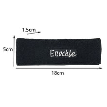 Load image into Gallery viewer, Enochle Sports Sweat-Absorbent Headband Combed Cotton Knitted Sweatband