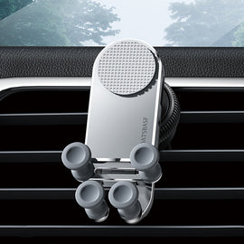 Oatsbasf Car Gravity Metal Bracket Scalable and Stable Mobile Phone Bracket Folding Screen Mobile Phone Exclusive Car Bracket, Folding Screen Outlet Black, Folding Screen Outlet Silver, Folding Screen Paste Black