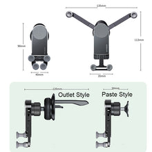 Load image into Gallery viewer, Oatsbasf Car Gravity Metal Bracket Scalable and Stable Mobile Phone Bracket Folding Screen Mobile Phone Exclusive Car Bracket, Folding Screen Outlet Black, Folding Screen Outlet Silver, Folding Screen Paste Black