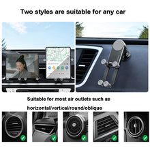 Load image into Gallery viewer, Oatsbasf Car Gravity Metal Bracket Scalable and Stable Mobile Phone Bracket Folding Screen Mobile Phone Exclusive Car Bracket, Folding Screen Outlet Black, Folding Screen Outlet Silver, Folding Screen Paste Black