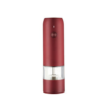 Load image into Gallery viewer, BY800 Electric Black Pepper Grinder Charge-Type Pepper Sea Salt Seasoning Grinder, Black, White, Agate Red, Emerald