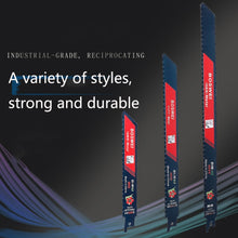 Load image into Gallery viewer, BOSWEI Hardcore Reciprocating Saw Strip Fine Teeth Saber Saw Blade Metal Plastic Wood Bimetal Curve Saw Blade, S922EF, S1122BF, S1122EF, S1222BF, S1222EF