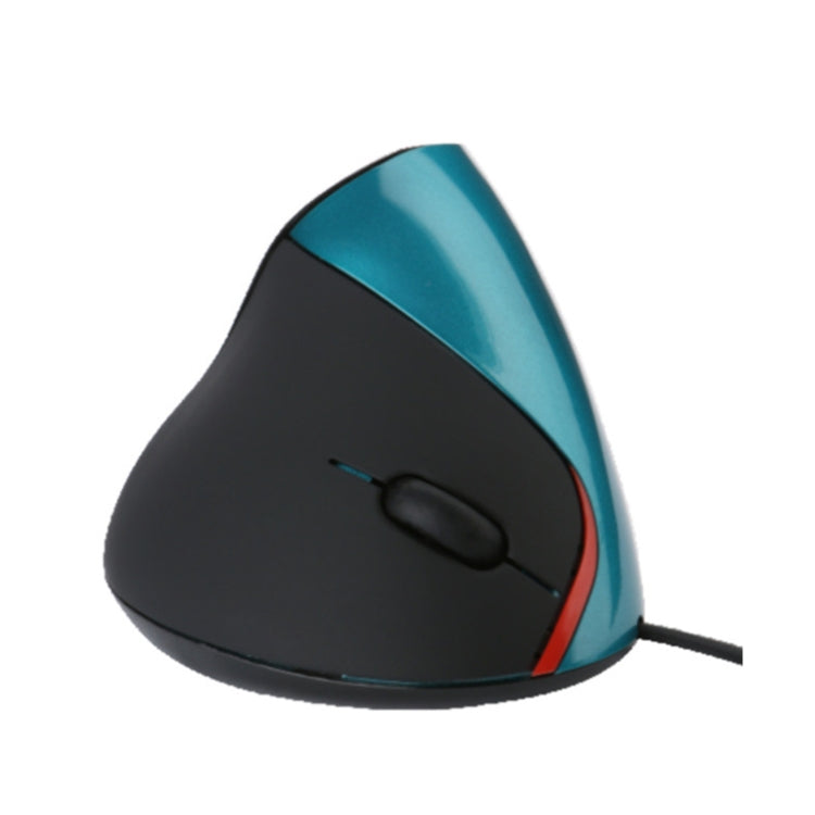 JSY-12 5 Keys USB Wired Vertical Mouse Ergonomic Wrist Brace Optical Mouse, Purple, Blue, Black, Silver Gray