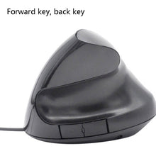 Load image into Gallery viewer, JSY-12 5 Keys USB Wired Vertical Mouse Ergonomic Wrist Brace Optical Mouse, Purple, Blue, Black, Silver Gray