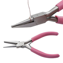 Load image into Gallery viewer, 5 Inch Mini Wire Winding Pliers Jewelry Pliers Semi-Recessed Semi-Round Nose Tool Pliers, 1-section