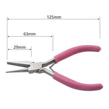 Load image into Gallery viewer, 5 Inch Mini Wire Winding Pliers Jewelry Pliers Semi-Recessed Semi-Round Nose Tool Pliers, 1-section