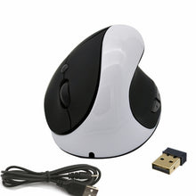 Load image into Gallery viewer, JSY-03 6 Keys Wireless Vertical Charging Mouse Ergonomic Vertical Optical Mouse, White, Red, Purple, Blue, Black, Silver Gray