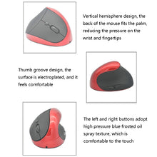 Load image into Gallery viewer, JSY-03 6 Keys Wireless Vertical Charging Mouse Ergonomic Vertical Optical Mouse, White, Red, Purple, Blue, Black, Silver Gray