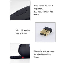 Load image into Gallery viewer, JS-5D 6 Keys 2.4G Ergonomic Vertical Mouse Cross-Border Wireless Charging Mouse