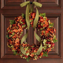 Load image into Gallery viewer, Hydrangea Wreath Door Hanging Artificial Flower Christmas Ornament, Size: 35cm, 30cm, 35cm