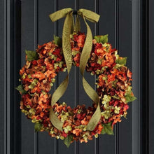 Load image into Gallery viewer, Hydrangea Wreath Door Hanging Artificial Flower Christmas Ornament, Size: 35cm, 30cm, 35cm