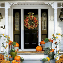 Load image into Gallery viewer, Hydrangea Wreath Door Hanging Artificial Flower Christmas Ornament, Size: 35cm, 30cm, 35cm