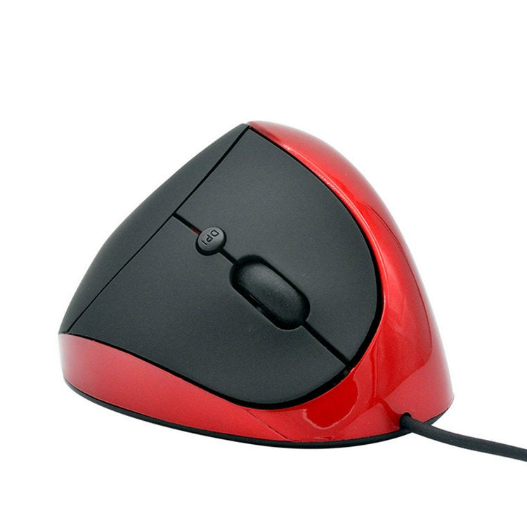 JSY-05 6 Keys Wired Vertical Mouse Ergonomics Brace Optical Mouse, White, Red, Purple, Blue, Black, Silver Gray