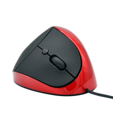 Load image into Gallery viewer, JSY-05 6 Keys Wired Vertical Mouse Ergonomics Brace Optical Mouse, White, Red, Purple, Blue, Black, Silver Gray