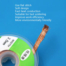 Load image into Gallery viewer, 4 PCS Silk Wire Deficiency Tin With Low Residue Strip BGA To Remove Tin Welding Strip Electronic Maintenance Welding Material, CP-2015 2.0mm x 1.5m, CP-2515 2.5mm x 1.5m, CP-3015 3.0mm x 1.5m, CP-3515 3.5mm x 1.5m