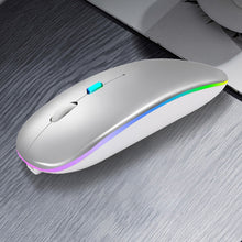 Load image into Gallery viewer, Y20 4 Keys Colorful Glow Charging Mute Mouse Notebook Game Wireless Mouse, 2.4G Version (Black), 2.4G Version (Blue), 2.4G Version (Green), 2.4G Version (Silver), 2.4G Version (White), 2.4G Version (Pink), 2.4G Version (Gold), Bluetooth Version (Black)...