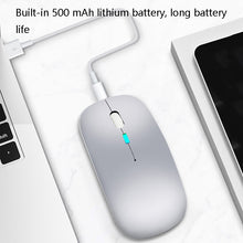 Load image into Gallery viewer, Y20 4 Keys Colorful Glow Charging Mute Mouse Notebook Game Wireless Mouse, 2.4G Version (Black), 2.4G Version (Blue), 2.4G Version (Green), 2.4G Version (Silver), 2.4G Version (White), 2.4G Version (Pink), 2.4G Version (Gold), Bluetooth Version (Black)...