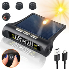 Load image into Gallery viewer, T1 Vehicle-mounted Solar Wireless Tire Pressure Monitoring System General-purpose Vehicle Tire Pressure Thermometer, T1