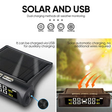 Load image into Gallery viewer, T1 Vehicle-mounted Solar Wireless Tire Pressure Monitoring System General-purpose Vehicle Tire Pressure Thermometer, T1