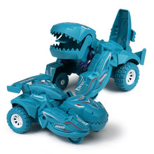 Load image into Gallery viewer, 2 PCS Dinosaur Deformation Car Children Inertial Sliding Car Model Toy