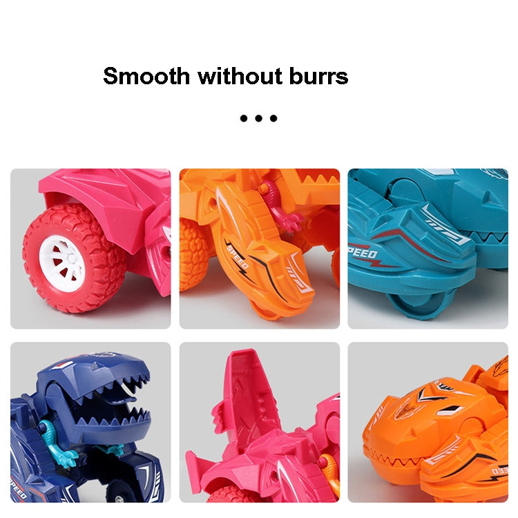 2 PCS Dinosaur Deformation Car Children Inertial Sliding Car Model Toy