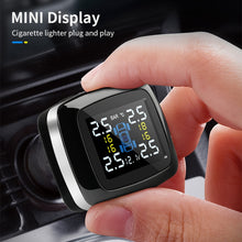 Load image into Gallery viewer, Q3 Mini Cigarette Lighter Car Wireless Tire Pressure Monitoring System TPMS Car Temperature Voltage Tire, Car Temperature Voltage Tire