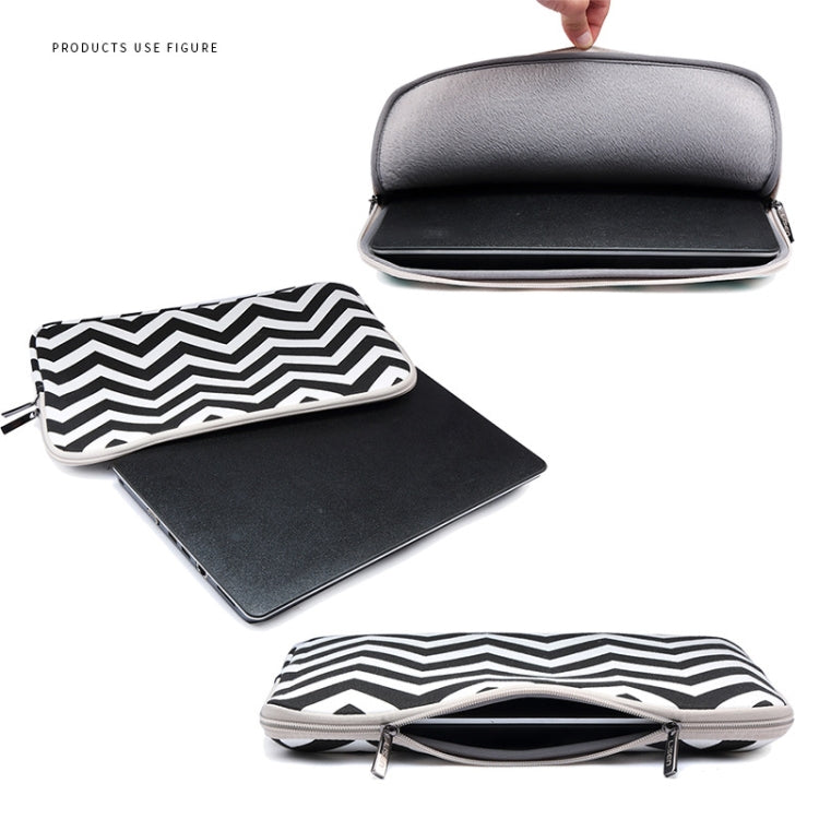 LiSEN LS-525 Wavy Pattern Notebook Liner Bag, 10 inches, 11.6 inches, 12 inches, 13 inches, 14 inches, 15 inches