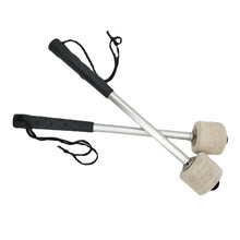 Load image into Gallery viewer, Percussion Accessories Wool Felt Stainless Steel Non-Slip Drumsticks Practice Playing Kick Drum Hammers, Drum Hammers