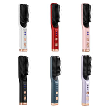 Load image into Gallery viewer, 2 In 1 Curling And Straightening Dual-Use Mini Multi-Function Hair Straightener, Colour :, White, Red, Pink, Black, Blue, Purple