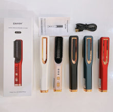 Load image into Gallery viewer, 2 In 1 Curling And Straightening Dual-Use Mini Multi-Function Hair Straightener, Colour :, White, Red, Pink, Black, Blue, Purple