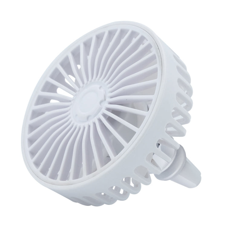 Car USB Air Mouth Balm Fan with Colored Breathing Light